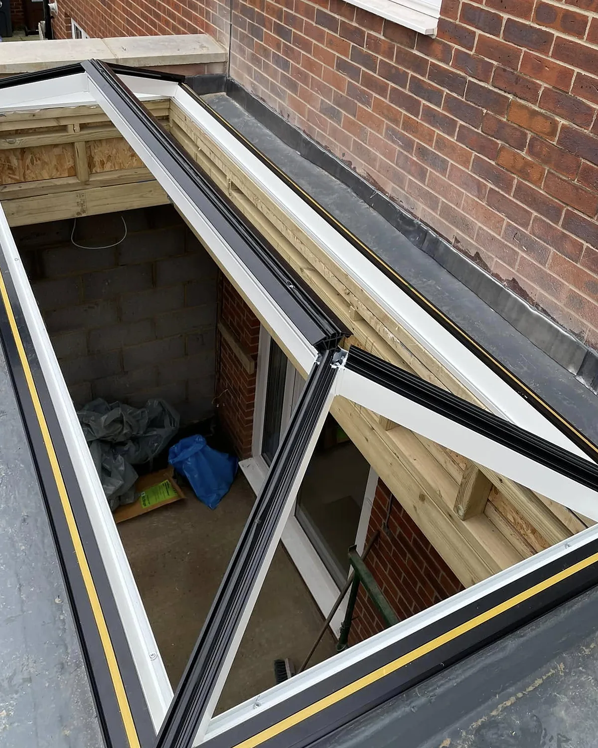 Before: roof lantern over a rear extension