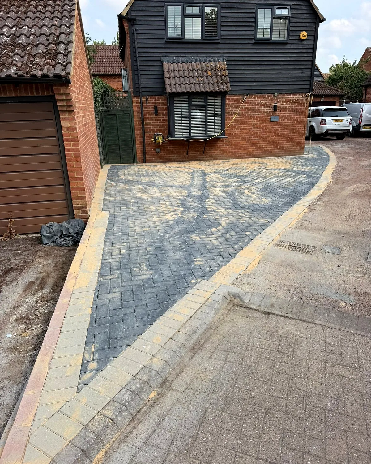 Block paving driveway
