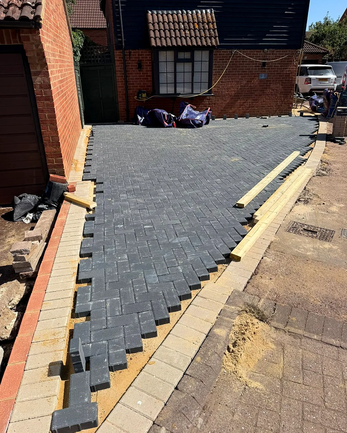 Laying the blocks